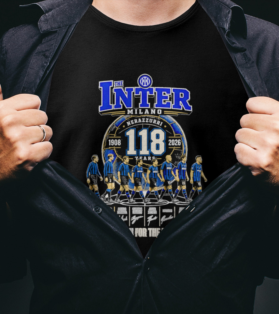 The Inter Milano 118 Years 1908 2026 Nerazzurri Thank You For The Memories T-Shirt
