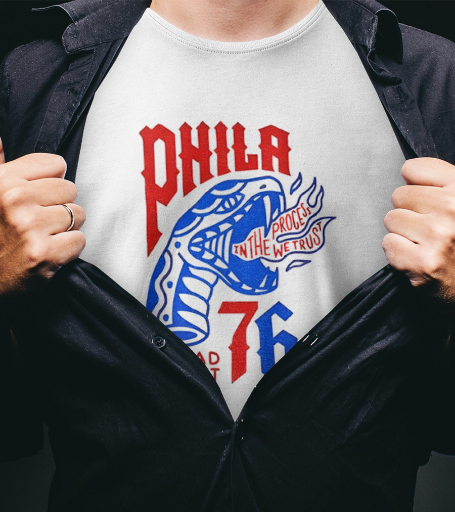 Phila 76 Broad Street In The Process We Trust Serpent T-Shirt