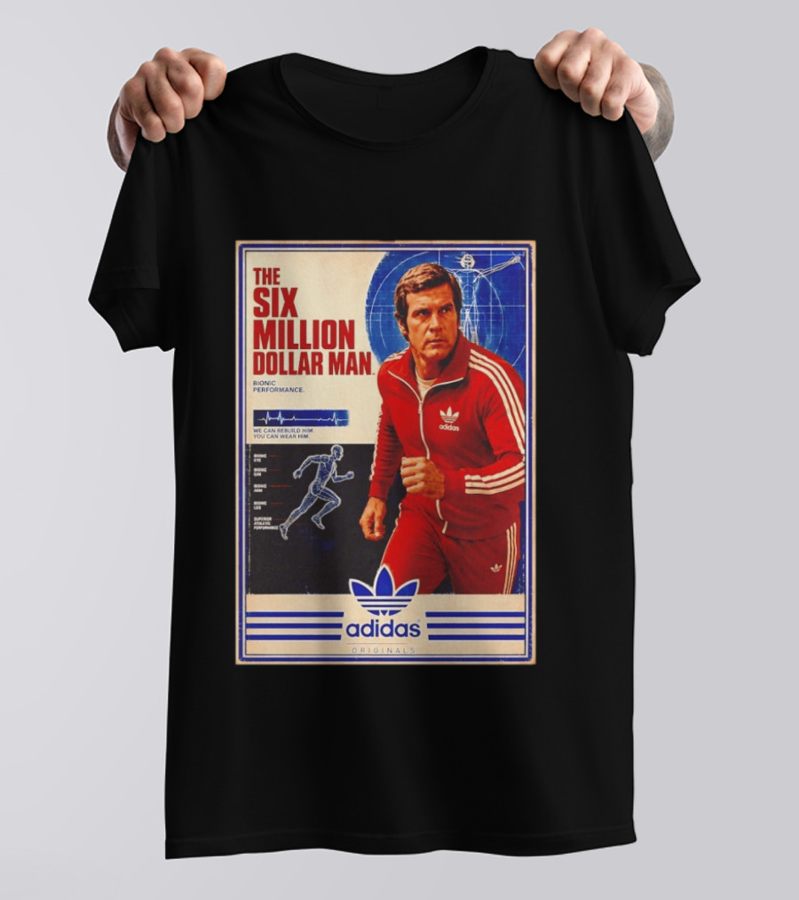 The Six Million Dollar Man Adidas Bionic Performance Originals T-Shirt