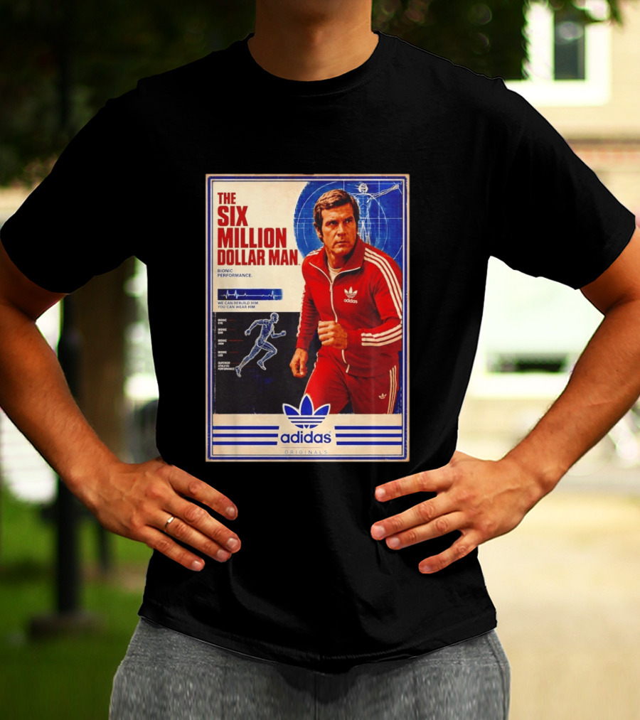 The Six Million Dollar Man Adidas Bionic Performance Originals T-Shirt