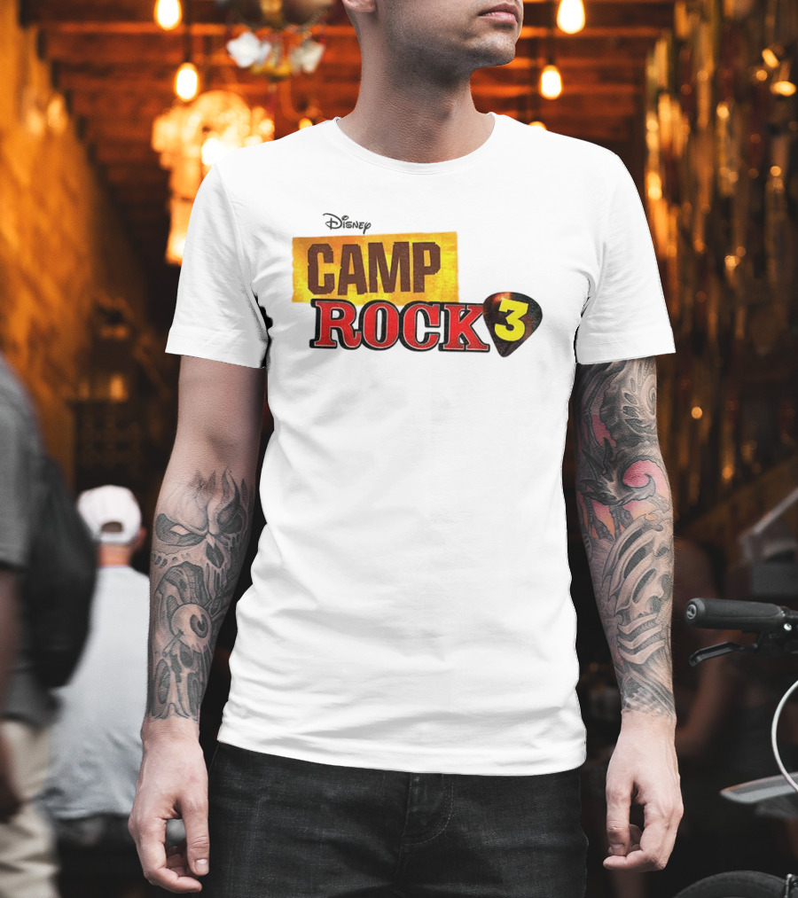 Disney Camp Rock 3 Logo And Guitar Pick T-Shirt