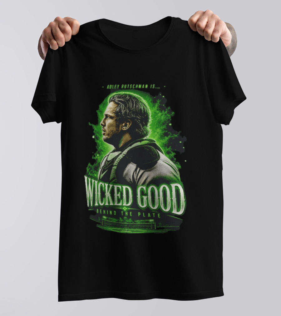 Adley Rutschman Wicked Good Behind The Plate Boston Red Sox Catcher T-Shirt