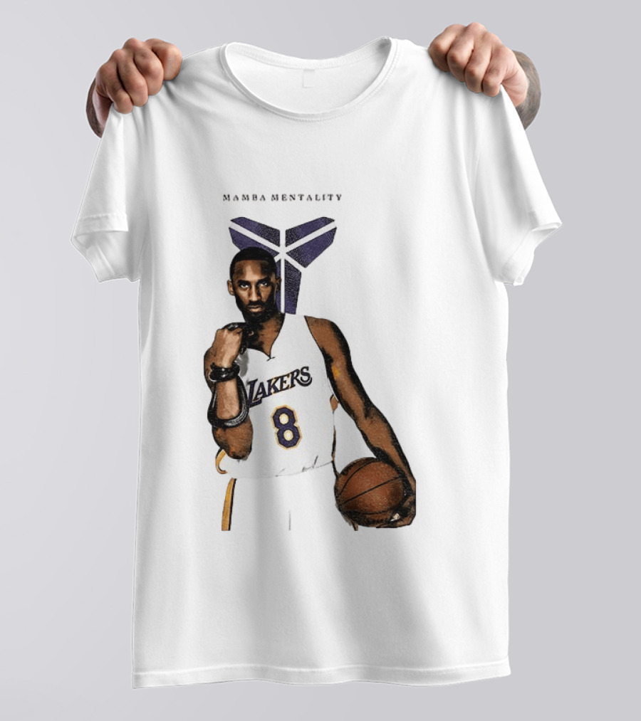 Kobe Bryant Mamba Mentality Los Angeles Lakers 8 Basketball Player T-Shirt