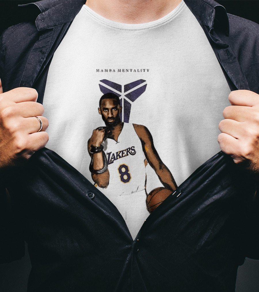 Kobe Bryant Mamba Mentality Los Angeles Lakers 8 Basketball Player T-Shirt
