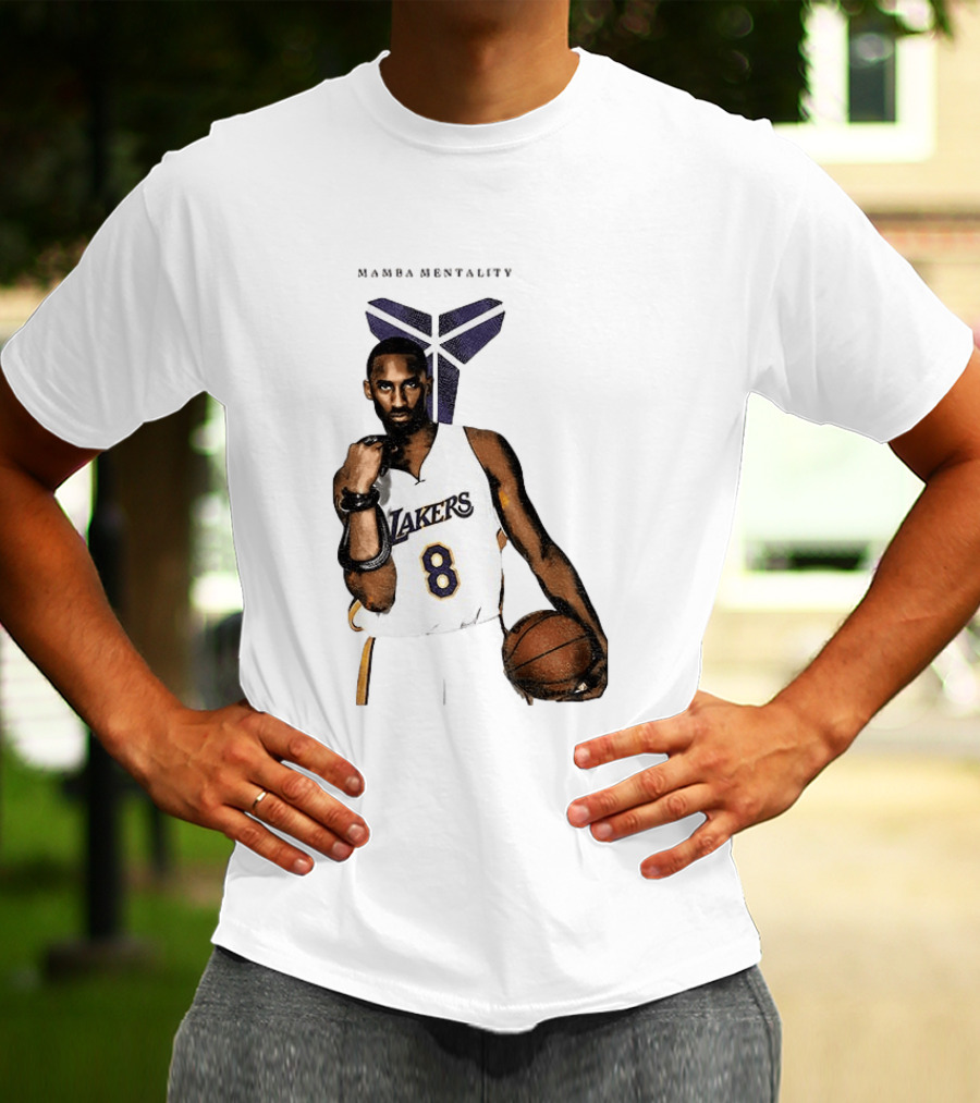 Kobe Bryant Mamba Mentality Los Angeles Lakers 8 Basketball Player T-Shirt