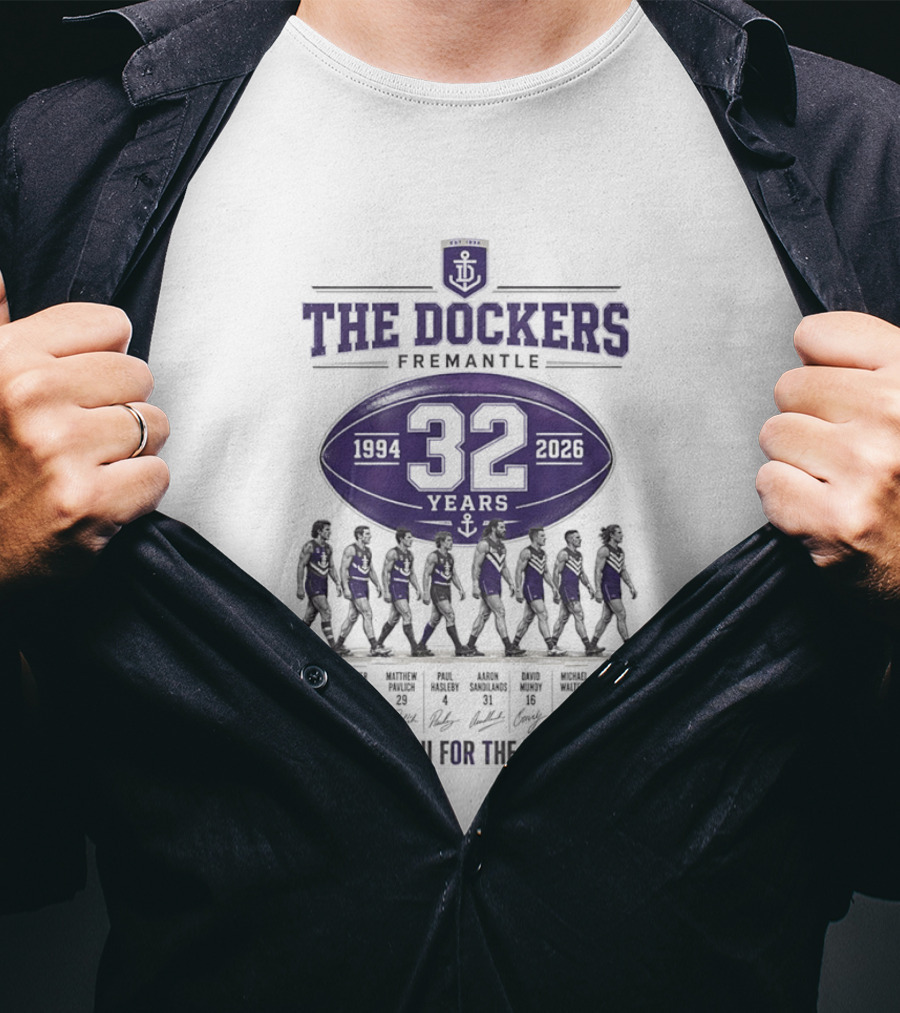 The Dockers Fremantle 1994 2026 32 Years Thank You For The Memories T-Shirt