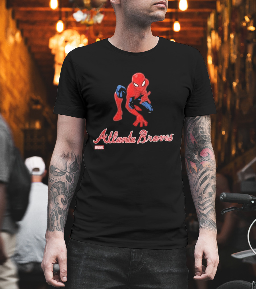 Atlanta Braves Spider Man Collaboration Marvel 2026 Brand New Day T-Shirt