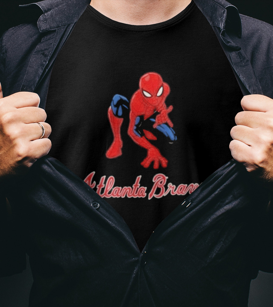 Atlanta Braves Spider Man Collaboration Marvel 2026 Brand New Day T-Shirt