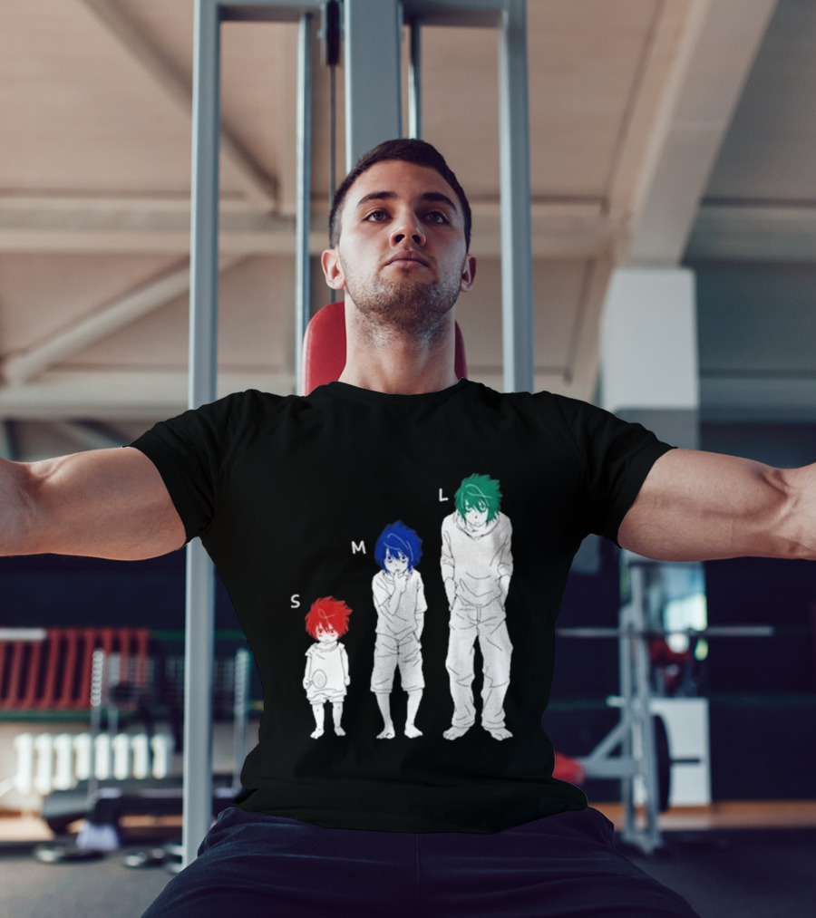 Anime Death Note L Character Evolution Sizes S M L T-Shirt