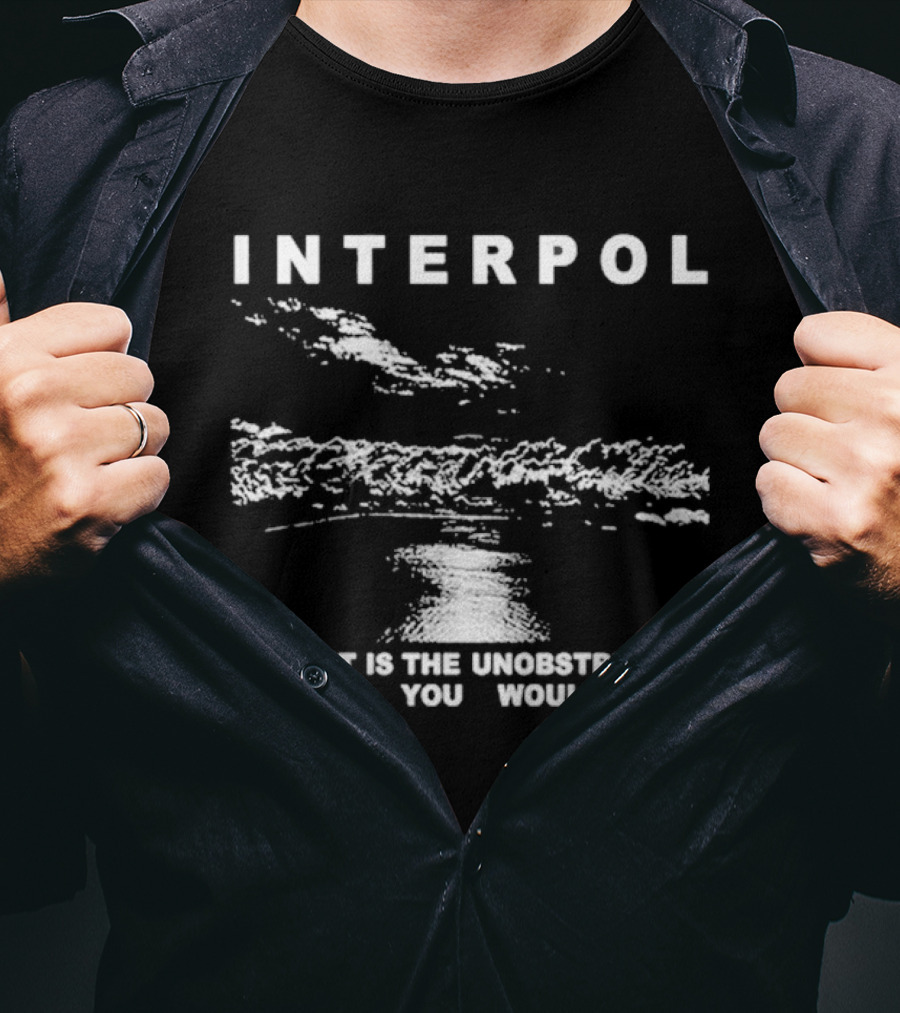 Interpol Thoreau When It Is The Unobstructed Heavens You Would View Cloudy Sky T-Shirt