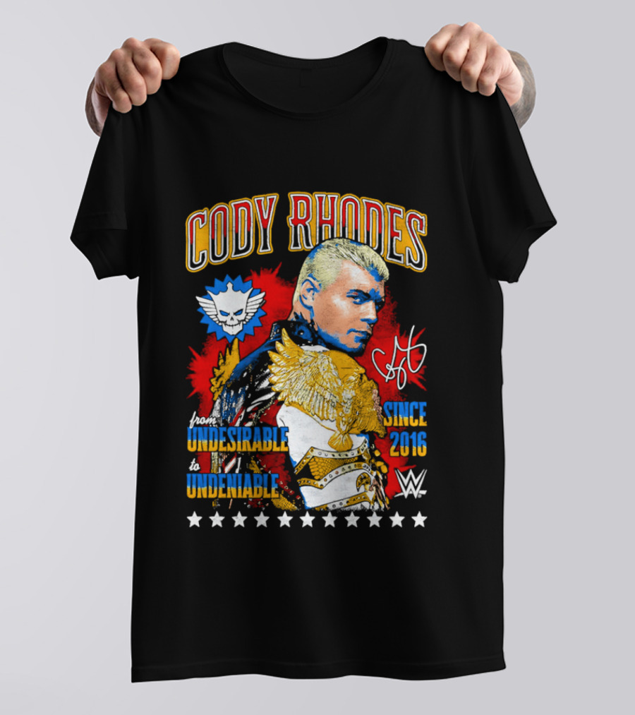 Cody Rhodes Unbreakable Since 2008 WWE Star Signature T-Shirt