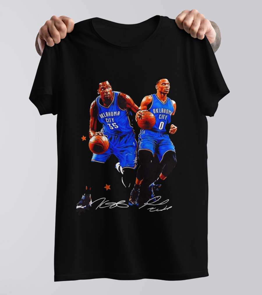 Russell Westbrook Kevin Durant Oklahoma City Thunder NBA 35 0 T-Shirt