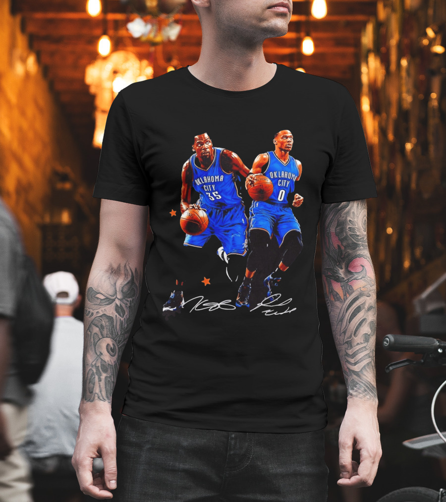 Russell Westbrook Kevin Durant Oklahoma City Thunder NBA 35 0 T-Shirt