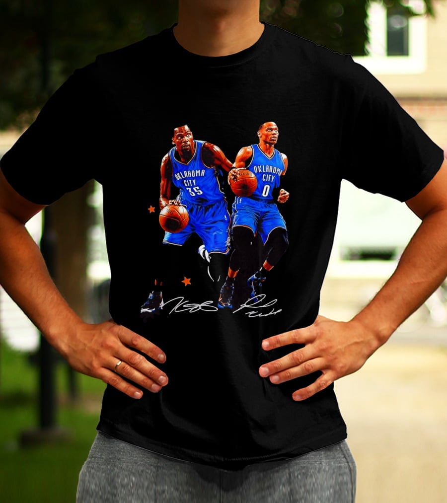 Russell Westbrook Kevin Durant Oklahoma City Thunder NBA 35 0 T-Shirt
