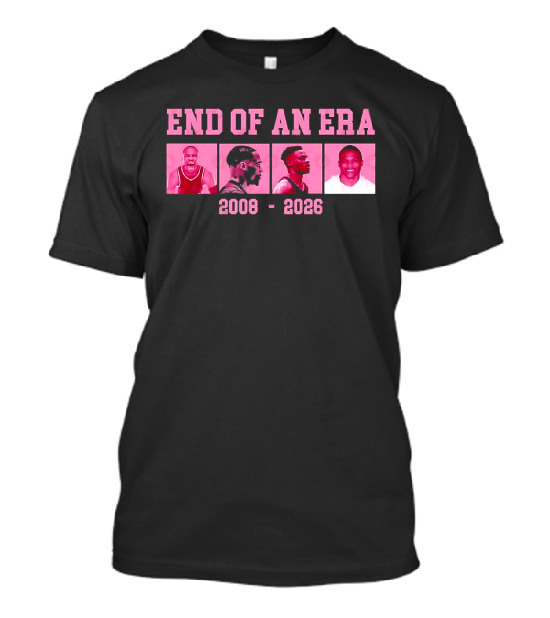 Russell Westbrook End Of An Era 2008 2026 Basketball Legends T-Shirt