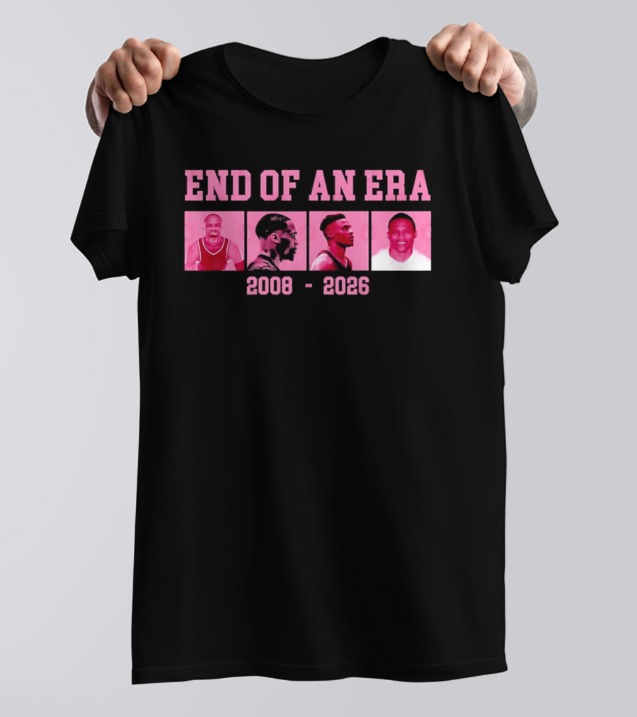 Russell Westbrook End Of An Era 2008 2026 Basketball Legends T-Shirt