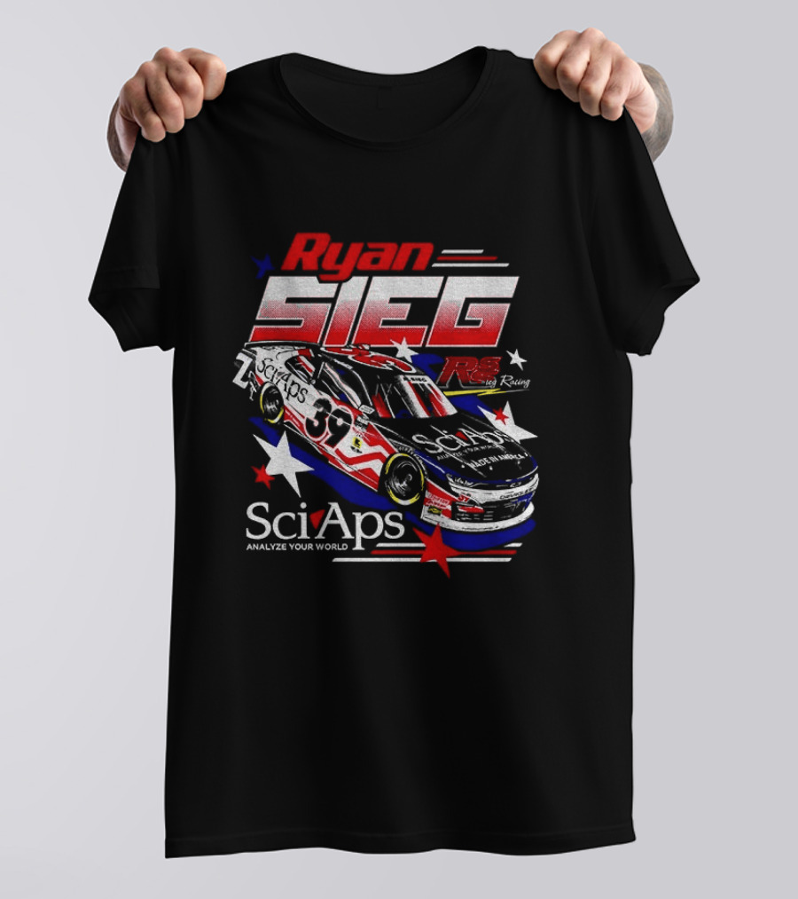 Ryan Sieg NASCAR SciAps Chevrolet Camaro 39 Racing Car T-Shirt
