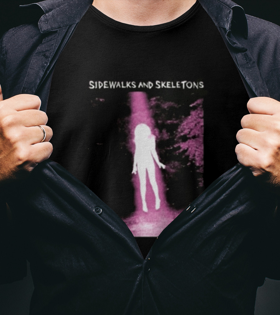 Sidewalks And Skeletons Ethereal Gothic Aesthetic Phantom Scene T-Shirt