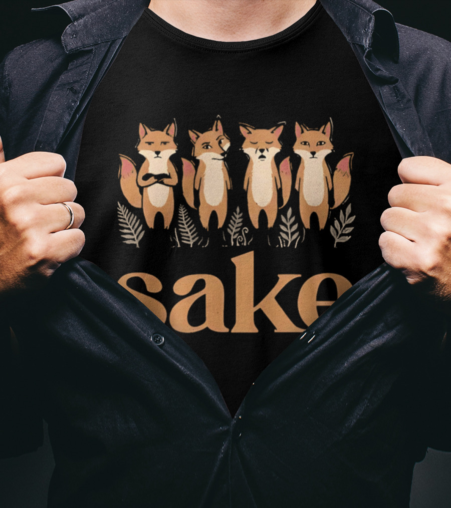 For Goodness Sake Foxes With Cute Woodland Animals And Nature T-Shirt