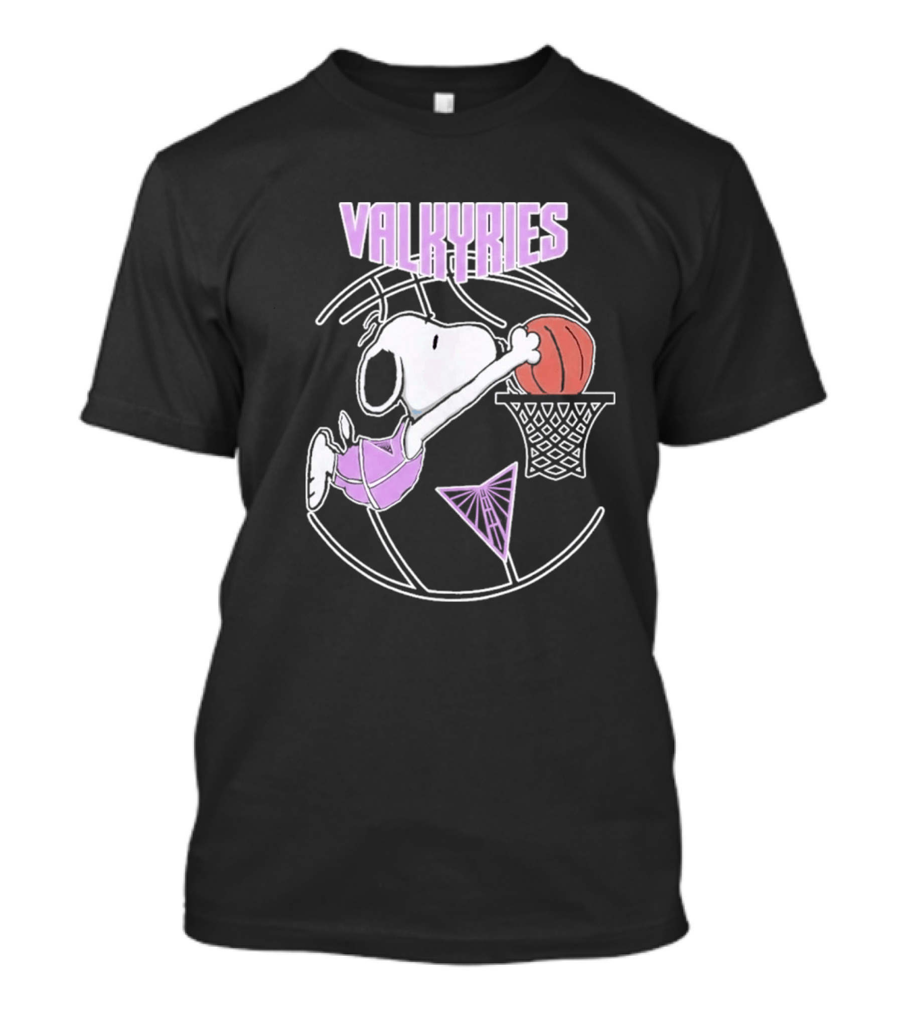 Snoopy Valkyries Basketball Dunk WNBA Golden State T-Shirt