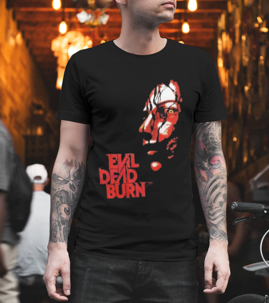 Halloween Horror Nights 2026 Evil Dead Burn Face Red T-Shirt