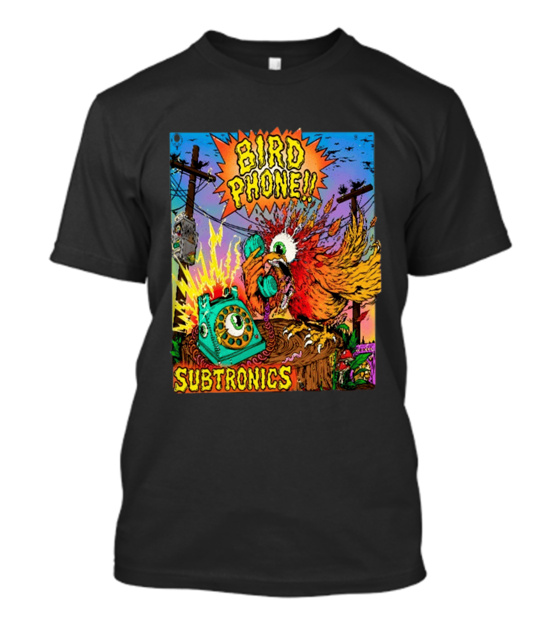 SUBTRONICS Bird Phone 2026 Friday Explosion T-Shirt