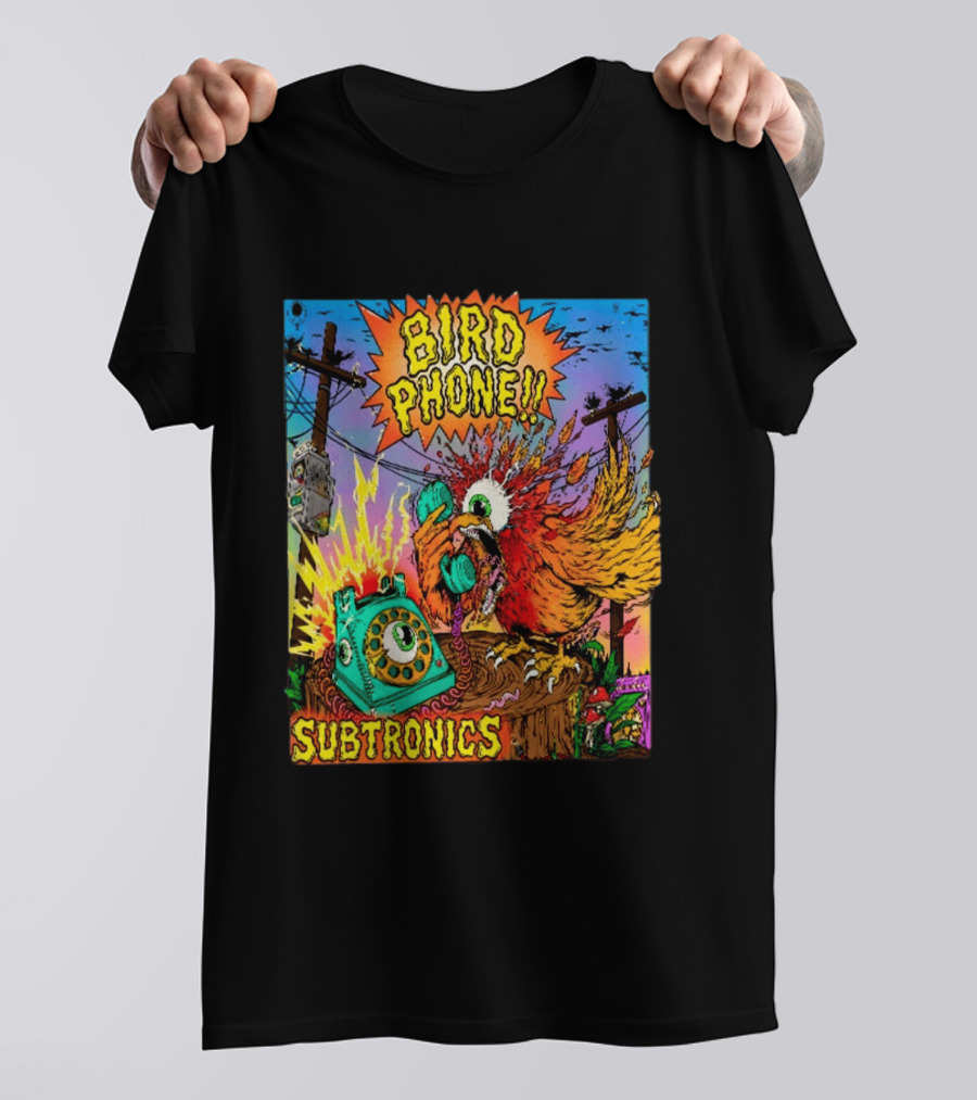 SUBTRONICS Bird Phone 2026 Friday Explosion T-Shirt