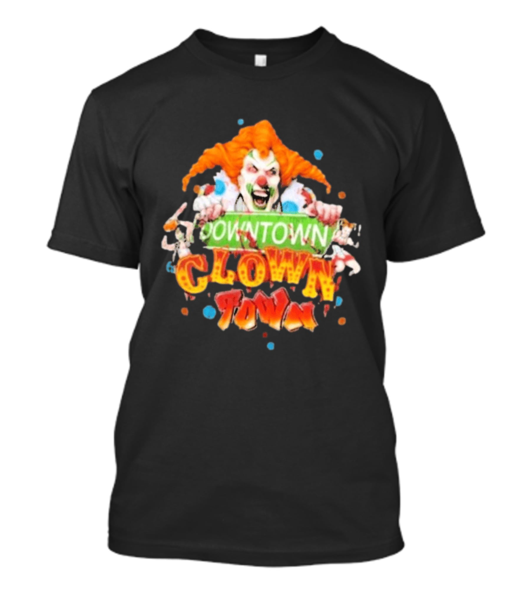 Halloween Horror Nights Downtown Clown Town Creepy Carnival Clown T-Shirt