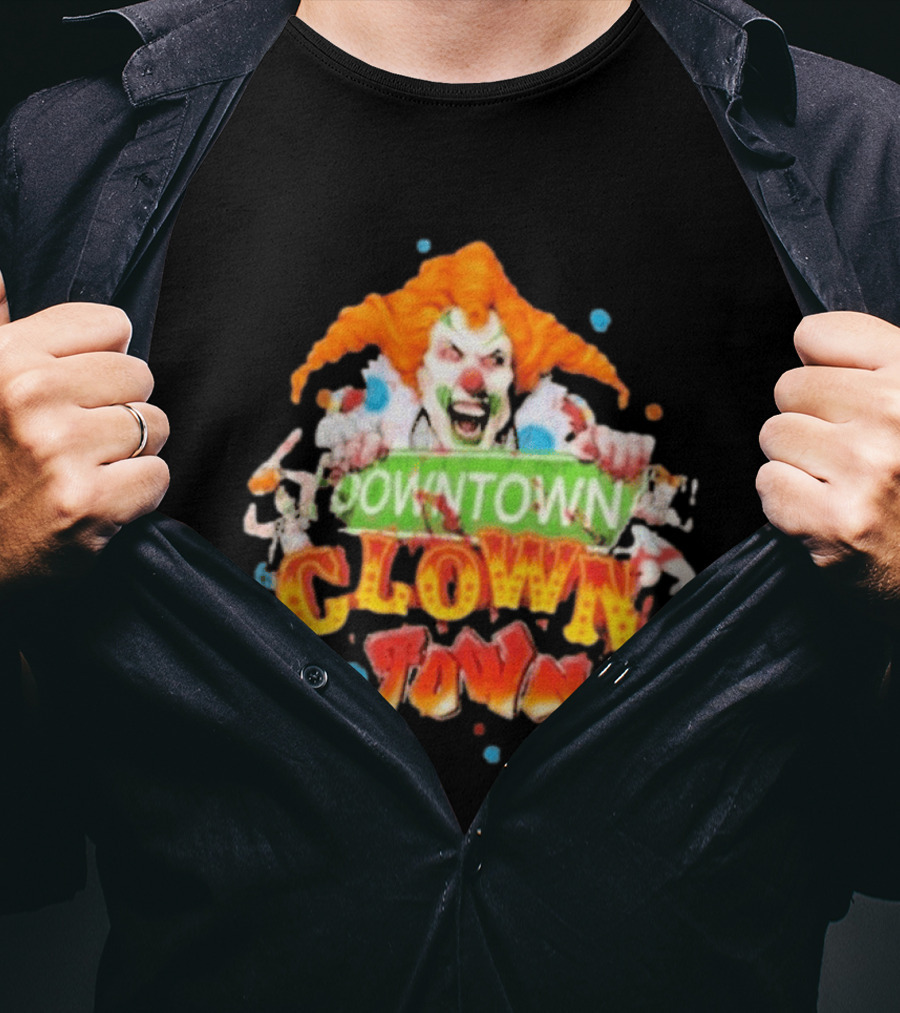 Halloween Horror Nights Downtown Clown Town Creepy Carnival Clown T-Shirt