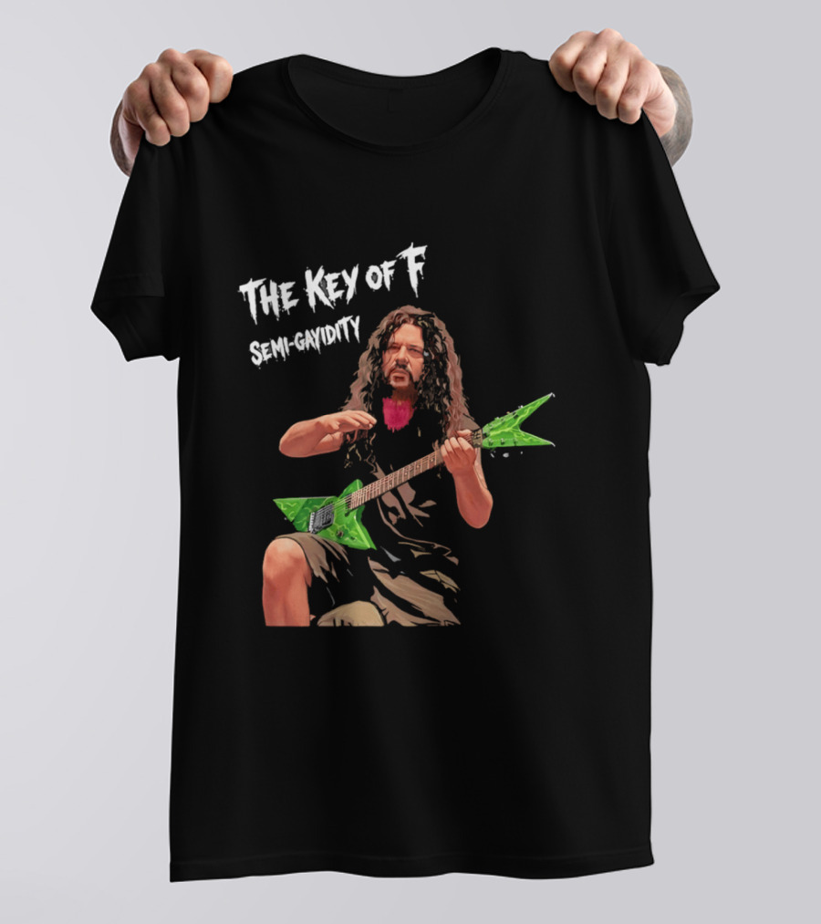 The Key Of F Semi Gayidity Dimebag Darrell Guitarist T-Shirt