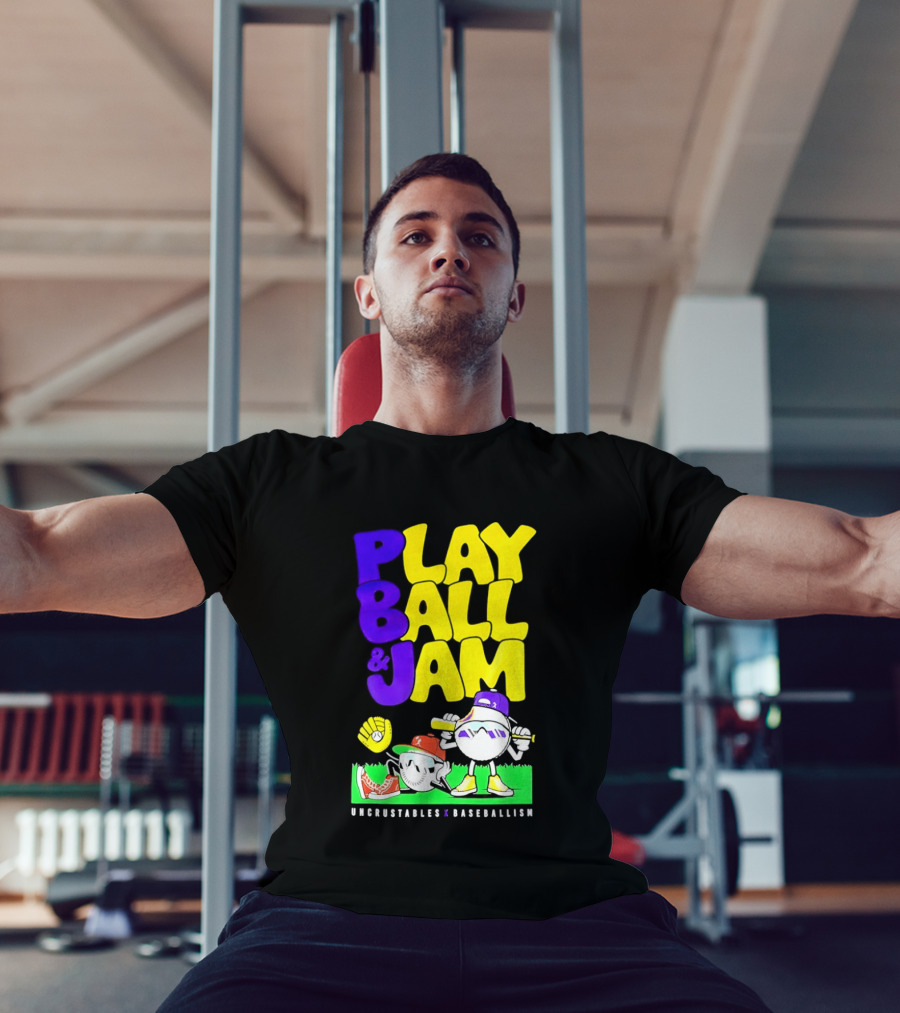 Play Ball Jam Uncrustables Baseball Fun T-Shirt