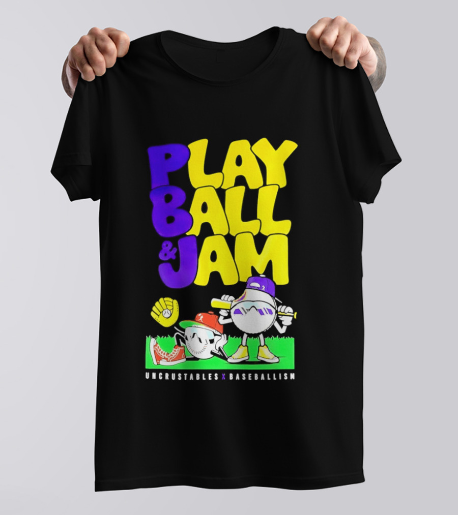 Play Ball Jam Uncrustables Baseball Fun T-Shirt