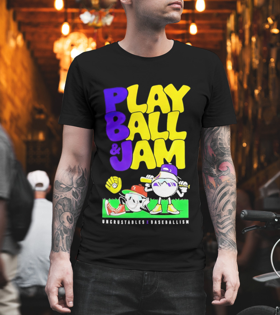 Play Ball Jam Uncrustables Baseball Fun T-Shirt