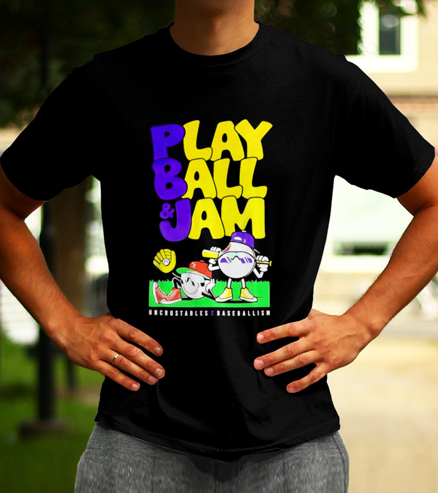 Play Ball Jam Uncrustables Baseball Fun T-Shirt