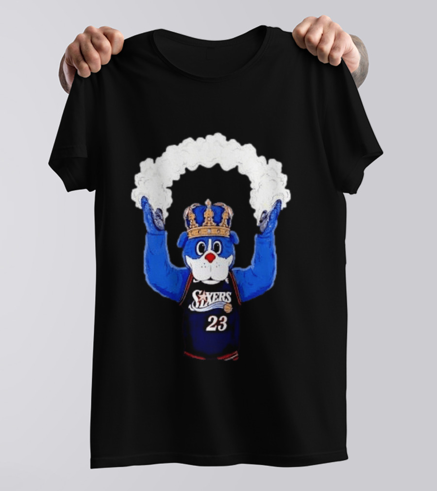 Philadelphia 76ers Franklin The Dog Mascot With Crown NBA 23 Play The Suns T-Shirt