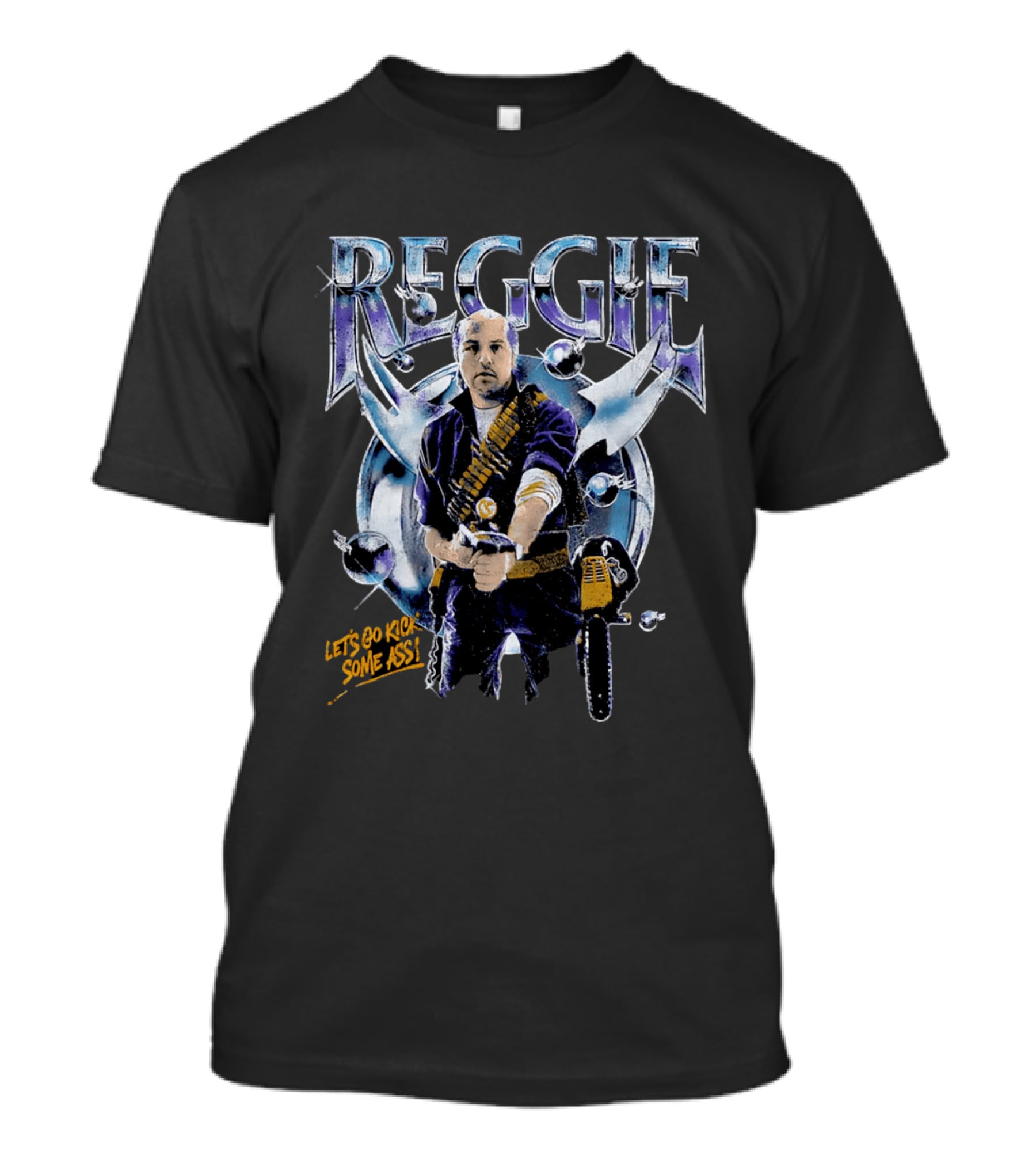 Reggie Let's Go Kick Some Ass Phantasm Retro Movie T-Shirt