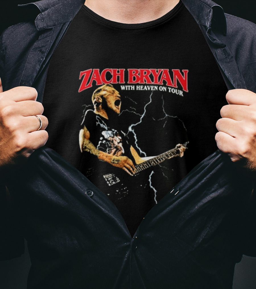 Zach Bryan With Heaven On Tour Live 8.13.2026 Empower Field Mile High Denver Co T-Shirt