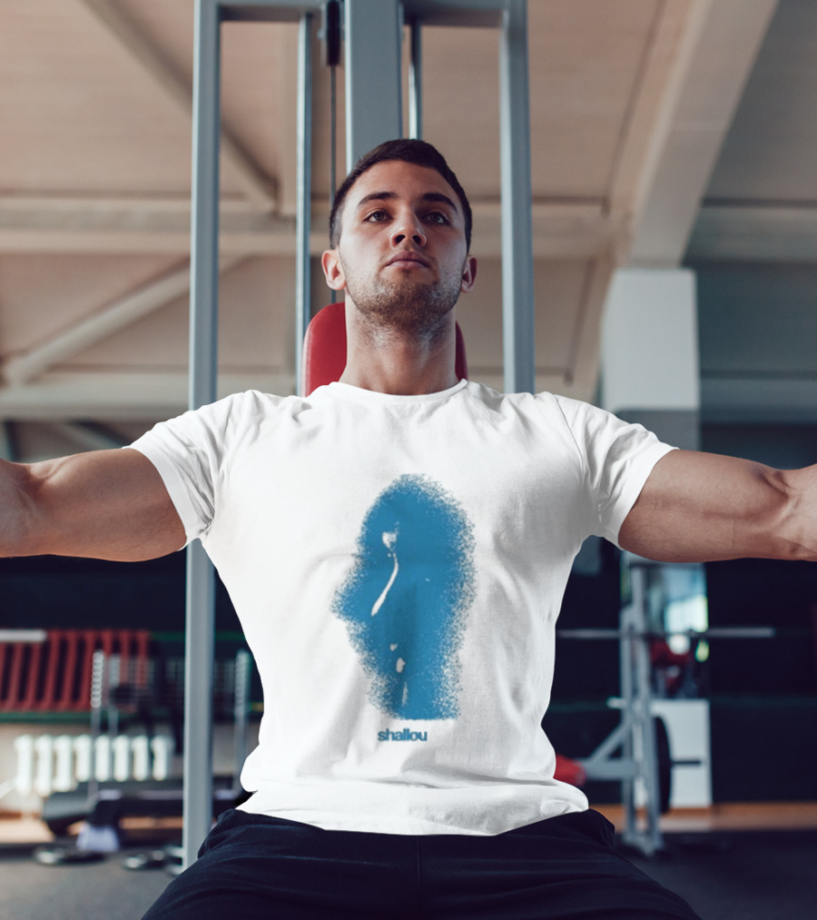 Ambient Inks Shallou Silhouette Blue Profile T-Shirt