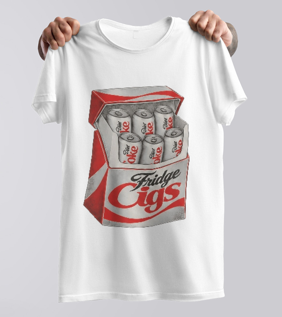 Fridge Cigs Box With Diet Coke Cans T-Shirt