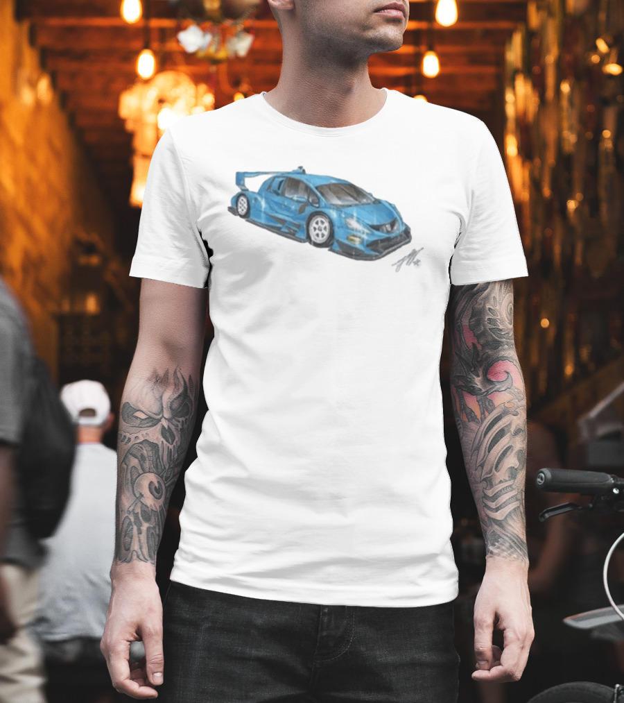 Grentperez Fig Blue Race Car T-Shirt