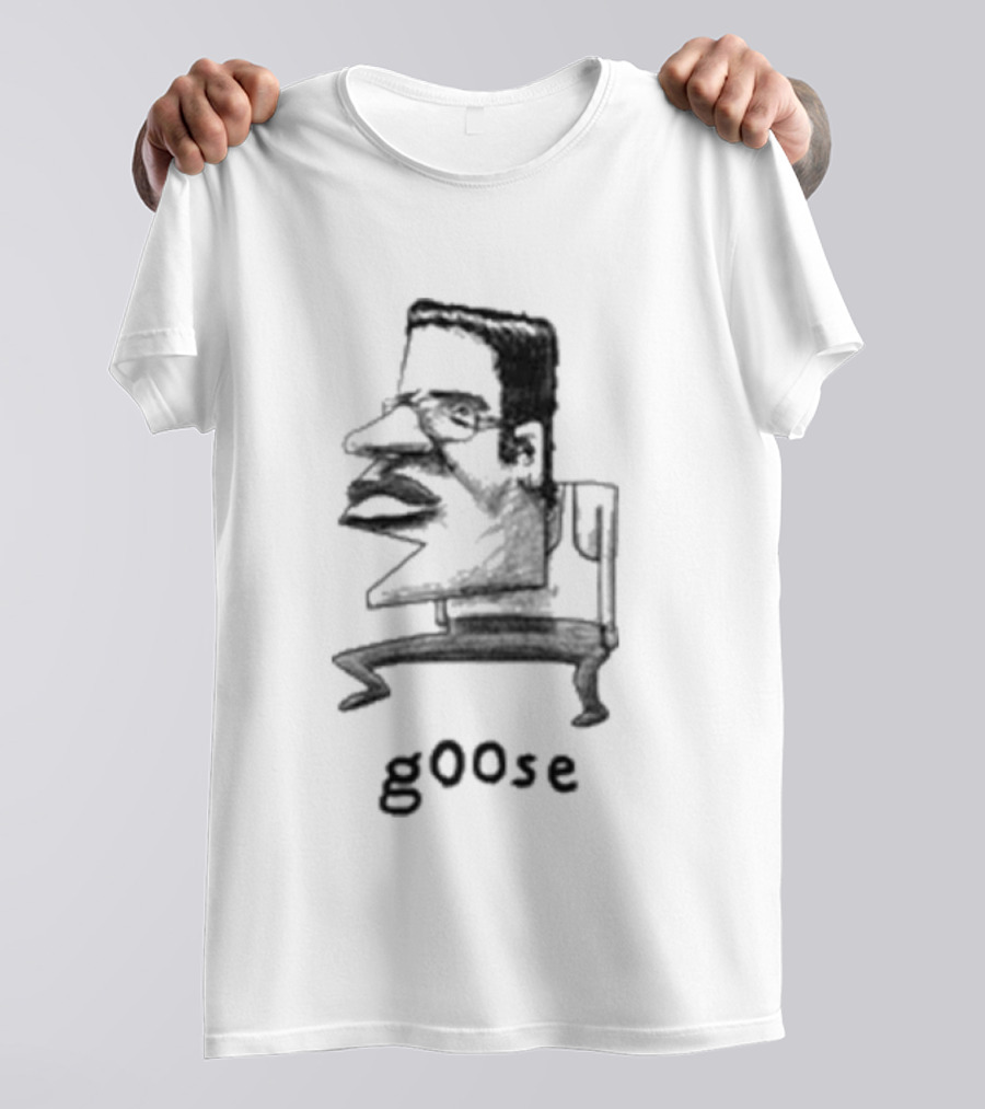 Grentperez G00se Man Goose Text Sketch T-Shirt