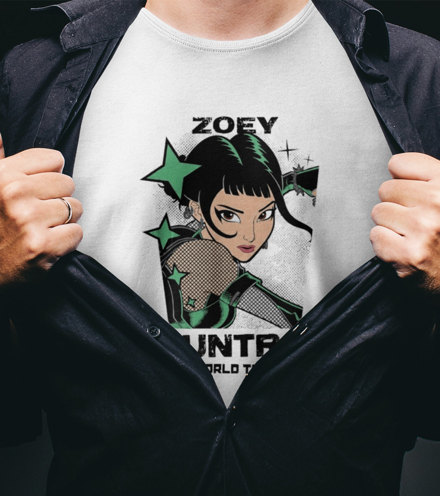 Zoey Huntr/X Girlz Tour Kpop Demon Hunters T-Shirt