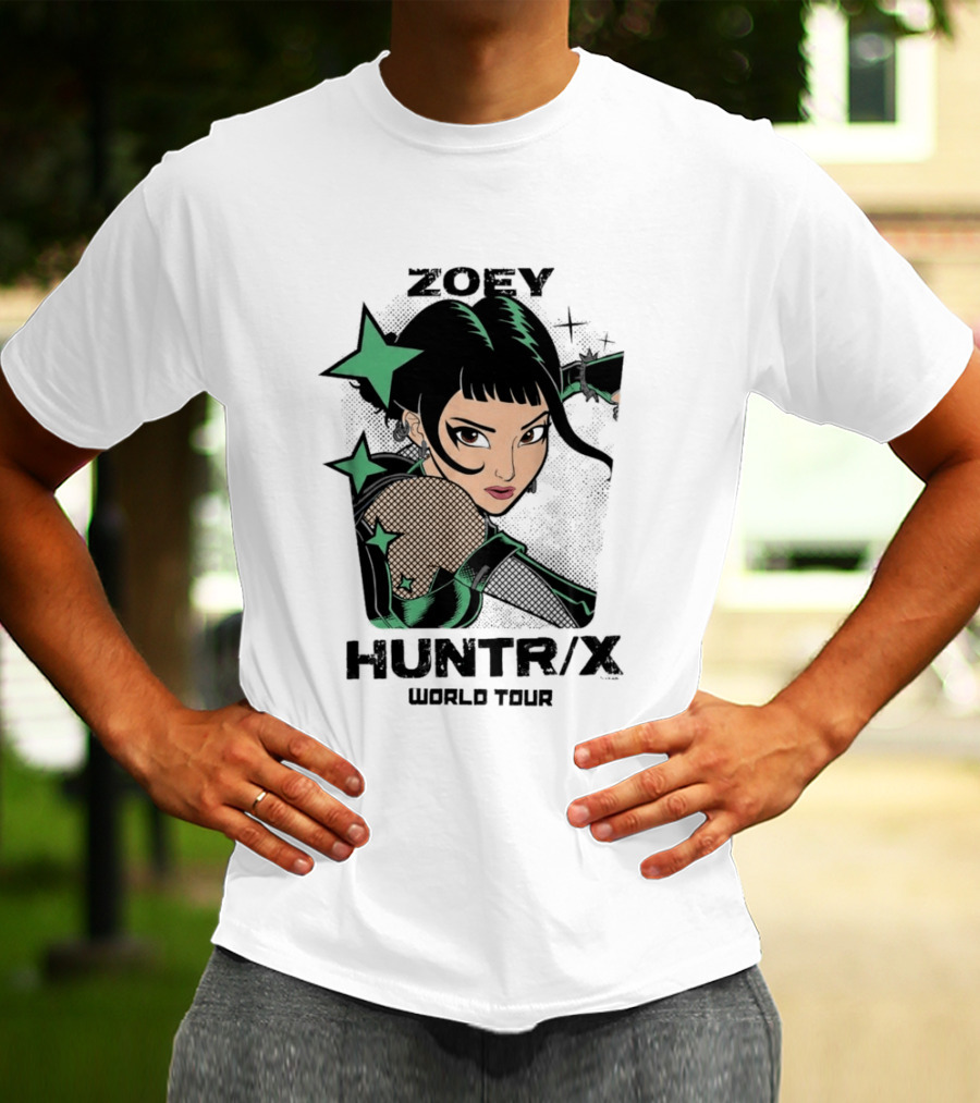 Zoey Huntr/X Girlz Tour Kpop Demon Hunters T-Shirt