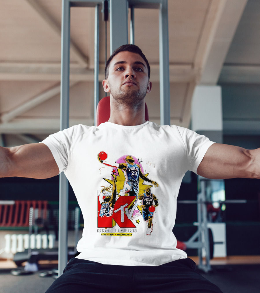 King Television Philadelphia 23 Philadelphia 76ers NBA KTV MTV Live T-Shirt
