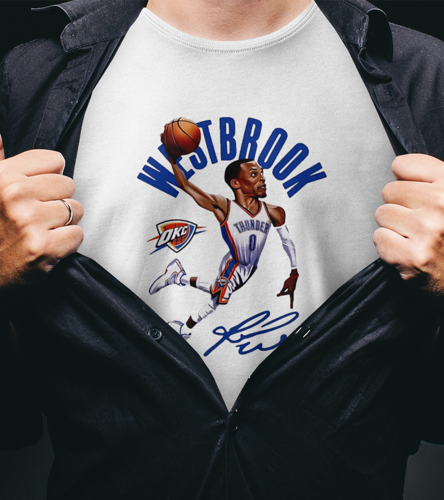 Russell Westbrook Oklahoma City Thunder OKC NBA Westbrook Thunder T-Shirt