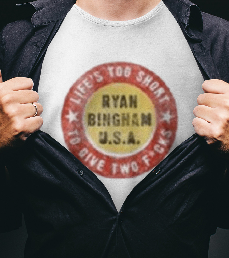 Ryan Bingham Life's Too Short To Give Two F*cks USA T-Shirt