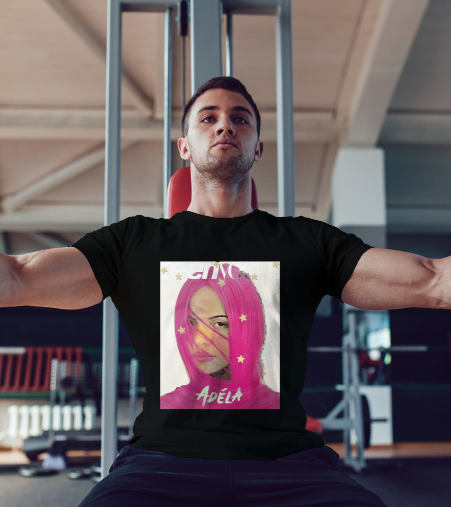 Teen Vogue Cover Adéla Pink Hair Star Accents T-Shirt