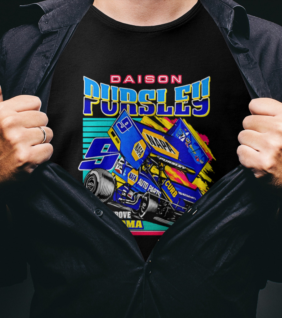 Daison Pursley Locust Grove Oklahoma Sprint Car Racing 9 Team T-Shirt