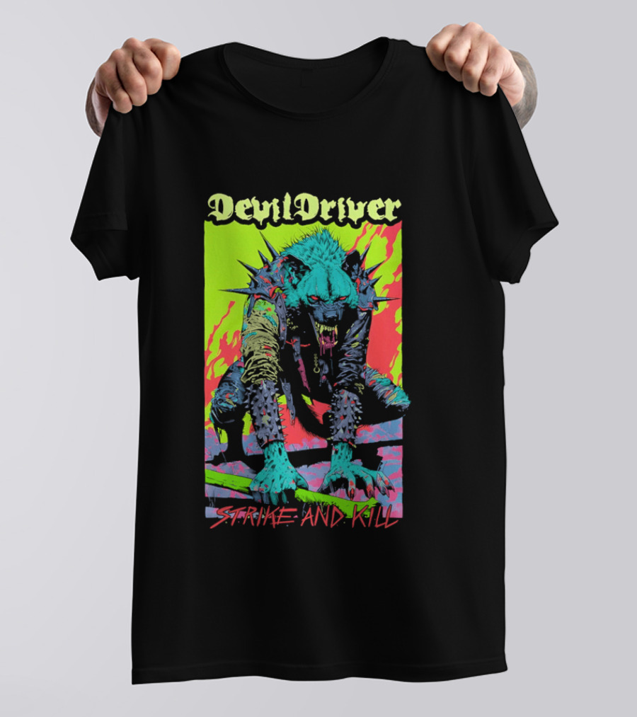 DevilDriver Strive And Kill Bone Hyena T-Shirt