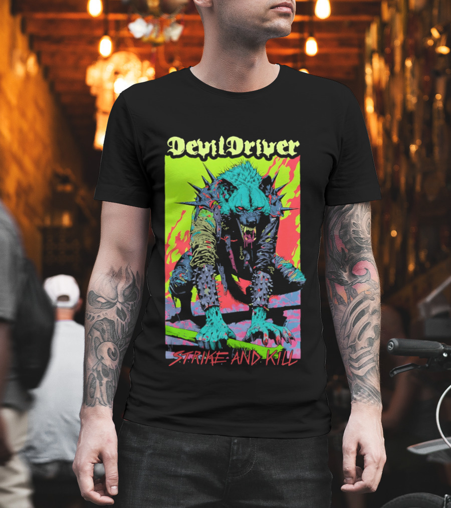 DevilDriver Strive And Kill Bone Hyena T-Shirt